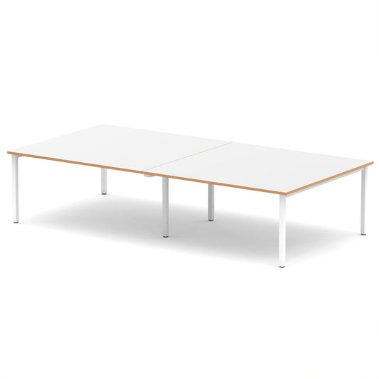 Evolve Plus Rectangular Boardroom Table 3200 White - Industrious Decor