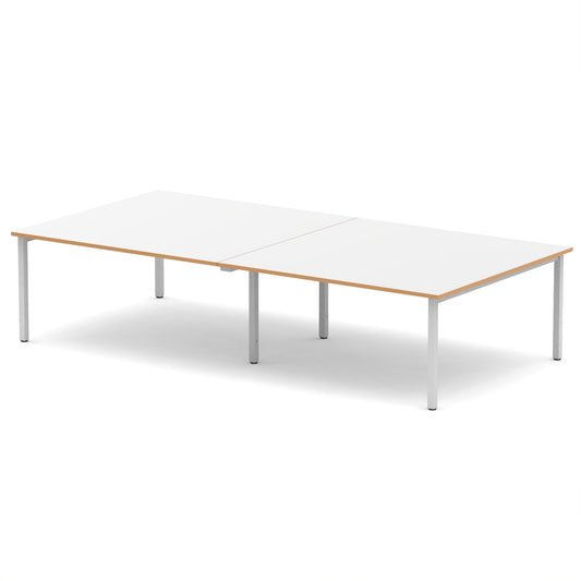 Evolve Plus Rectangular Boardroom Table 3200 Silver - Industrious Decor
