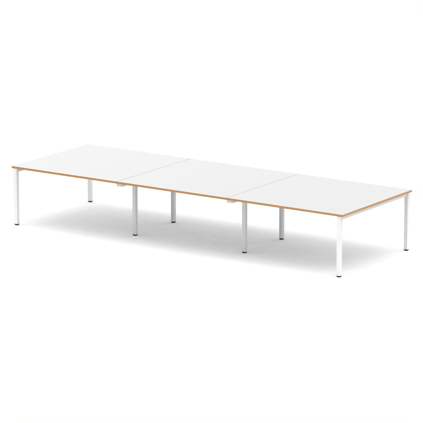 Evolve Plus Rectangular Boardroom Table 4800 White - Industrious Decor
