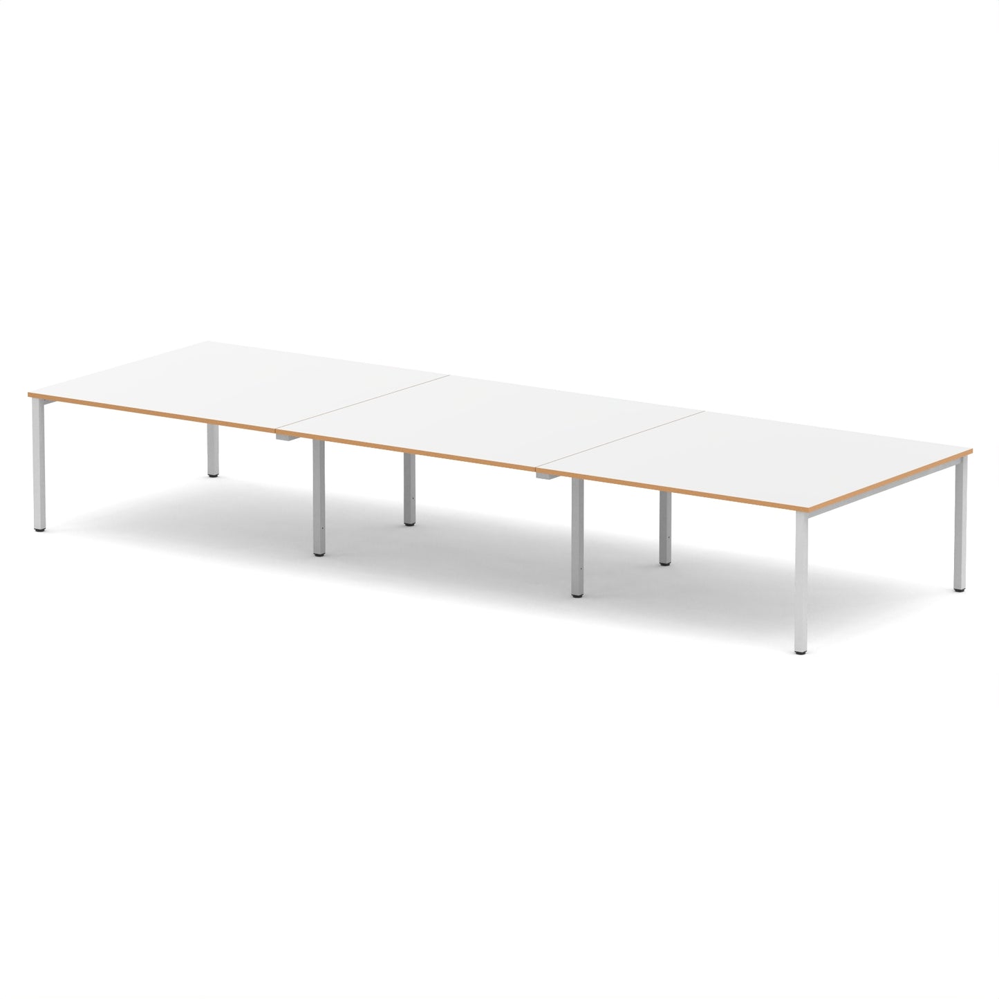 Evolve Plus Rectangular Boardroom Table 4800 Silver - Industrious Decor