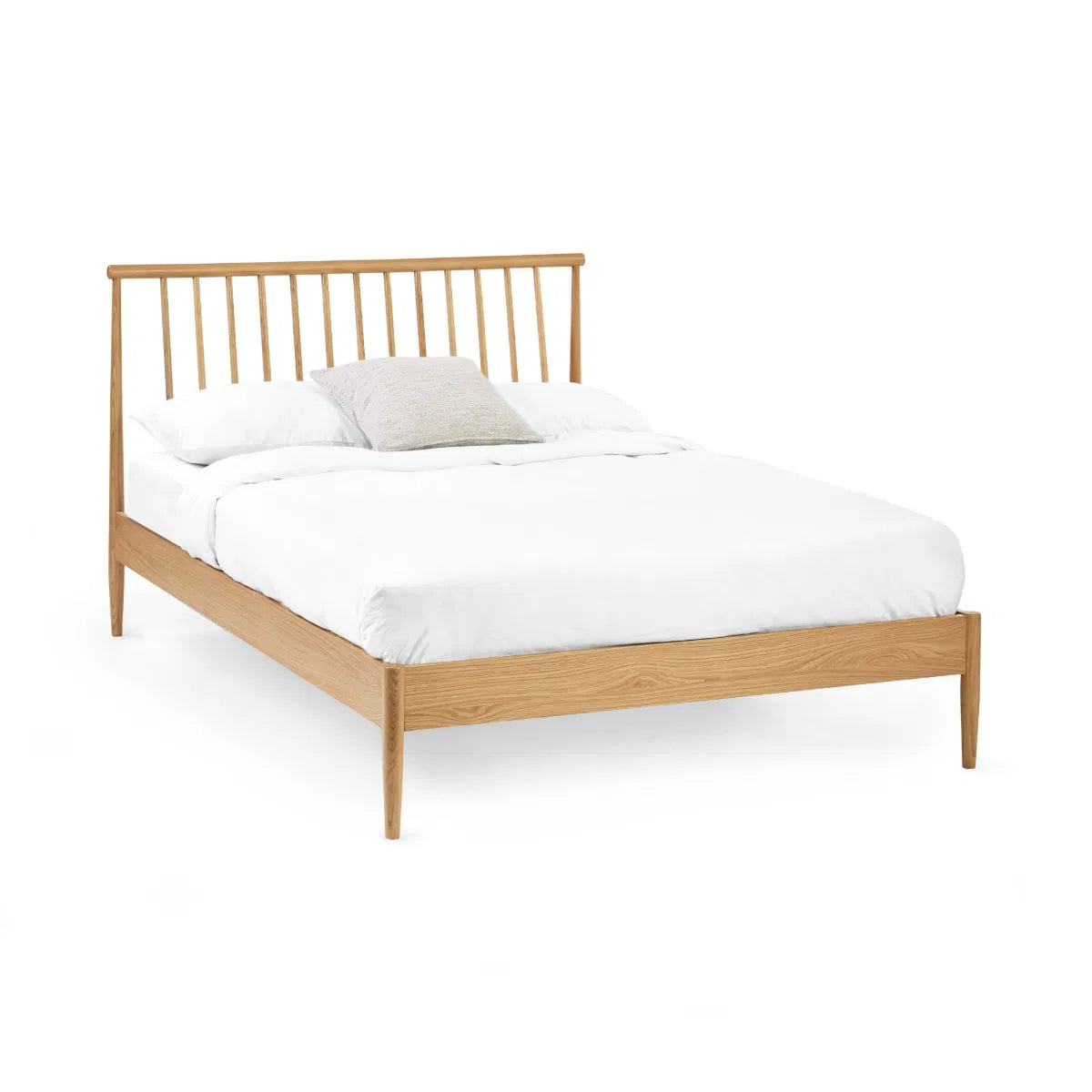 Oxford Double Bed Frame — Natural Oak - Industrious Decor