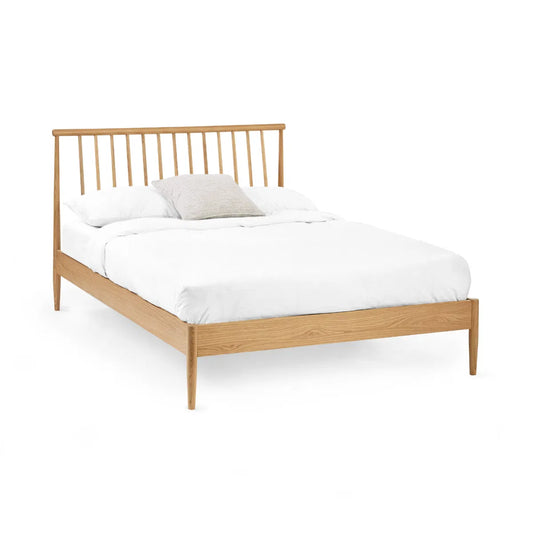 Oxford Double Bed Frame — Natural Oak - Industrious Decor