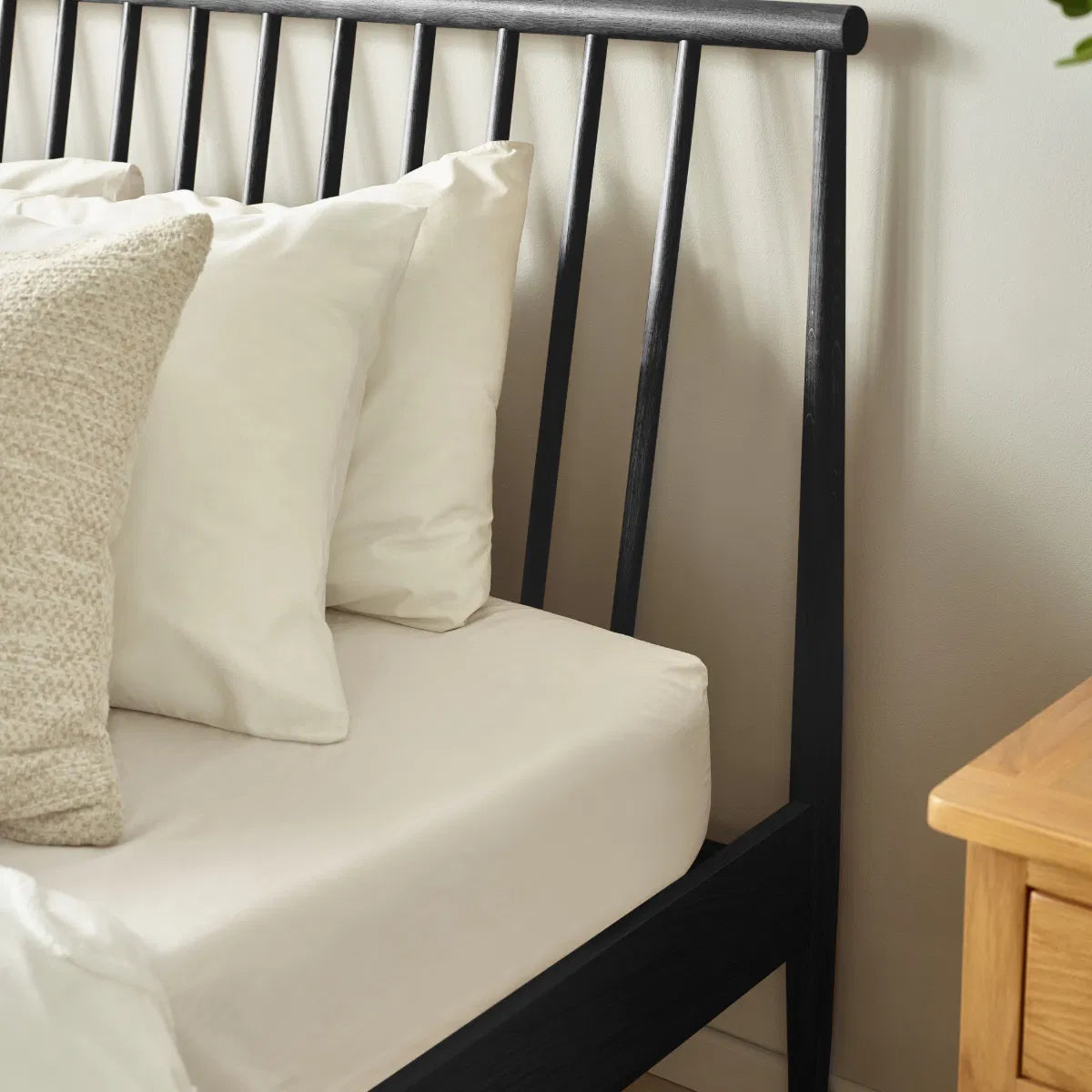 Oxford Double Bed Frame — Dark Oak - Industrious Decor