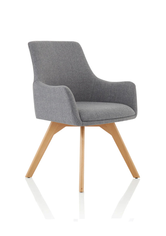 Marden Upholstered Visitor Chair in Grey Grey - Industrious Decor