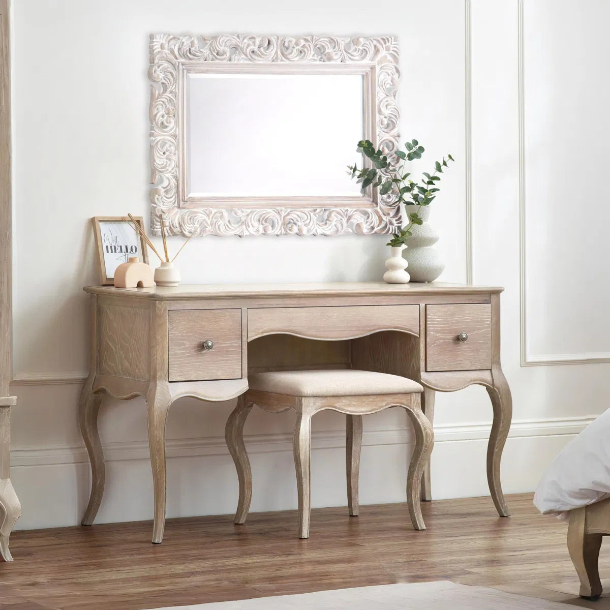 Amelia Dressing Table & Stool - Industrious Decor