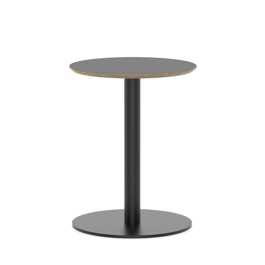 Arlo Round Bistro Table – Disc Base – Black Black 600 - Industrious Decor
