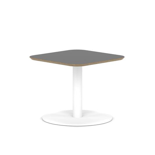 Arlo Square Bistro Coffee Table With Disc Base - Industrious Decor