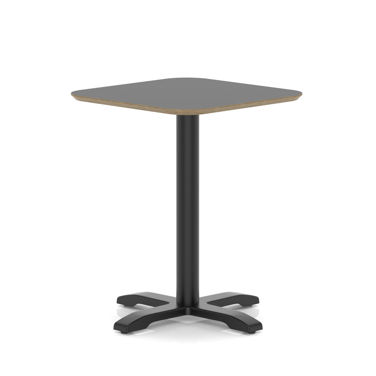 Arlo Square Bistro Dining Table Black 600 750 - Industrious Decor