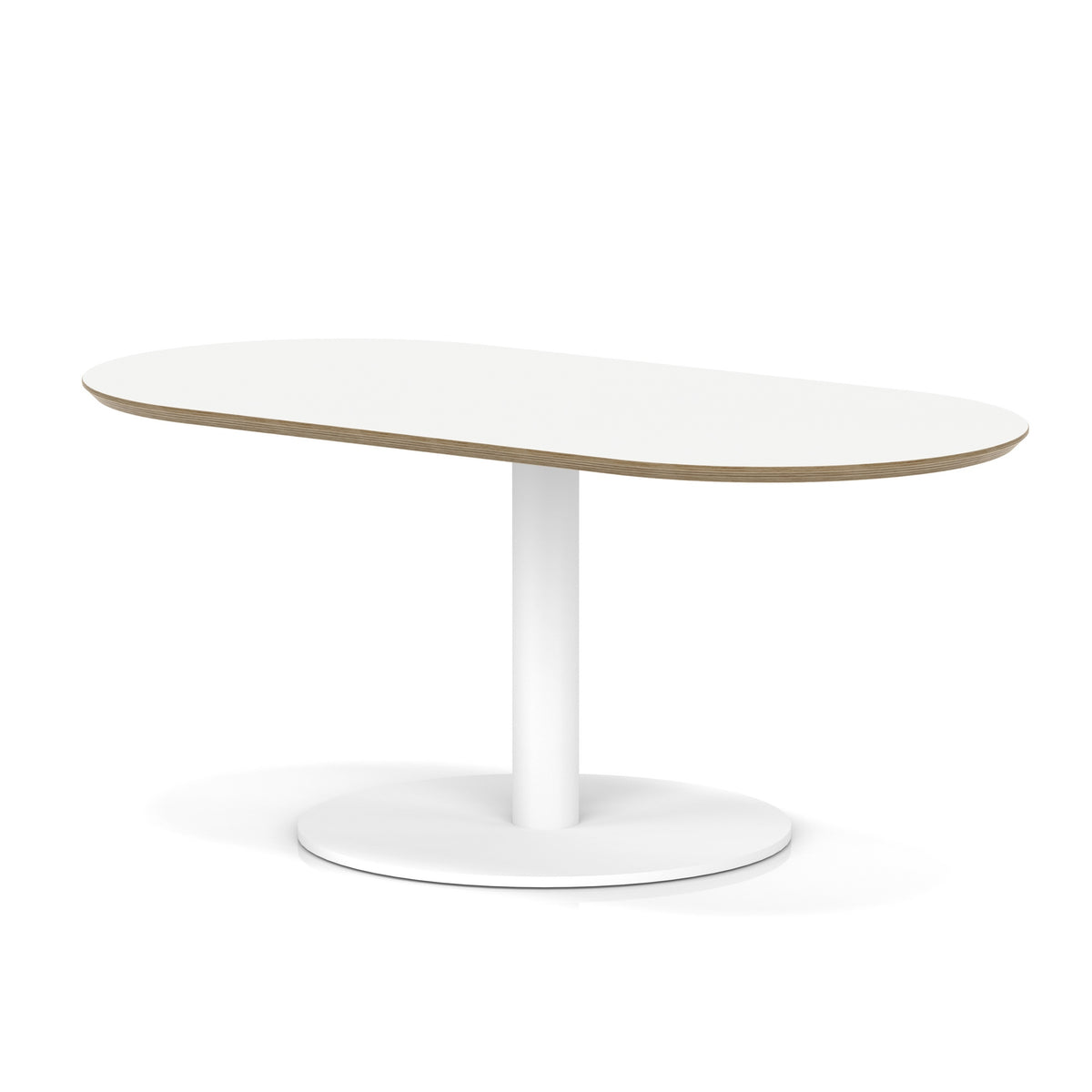 Arlo 1200mm Oblong Bistro Coffee Table White Coffee Table White - Industrious Decor
