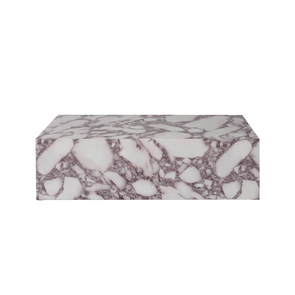 Calacatta Viola Faux Marble Coffee Table — Rectangle - Industrious Decor