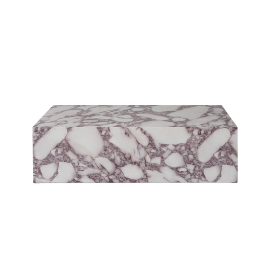 Calacatta Viola Faux Marble Coffee Table — Rectangle - Industrious Decor