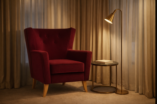 The Chester High Back Lounge Chair | CRIB 5 Certified | Contract Grade - Industrious Decor