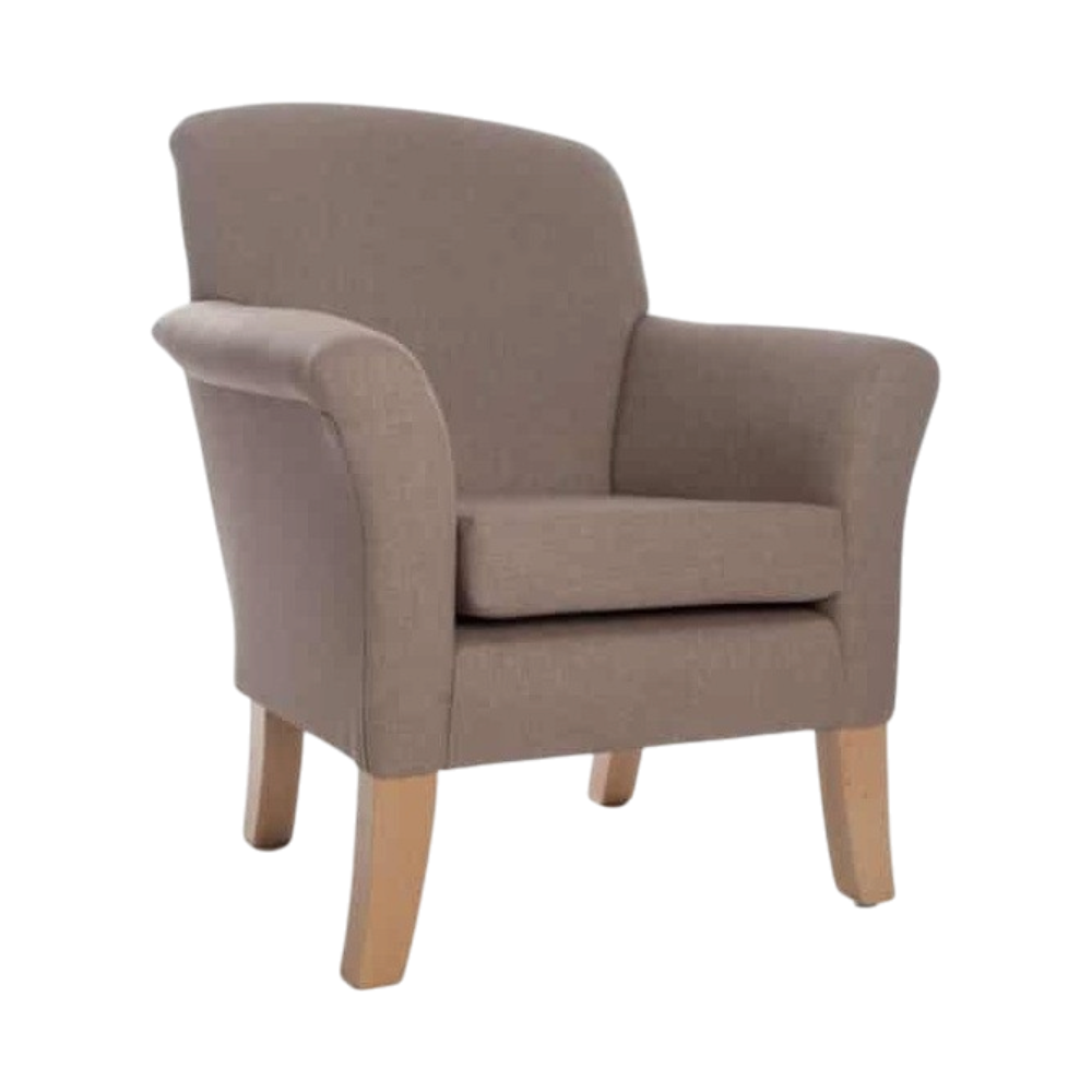 Caversham Upholstered Lounge Chair - Industrious Decor