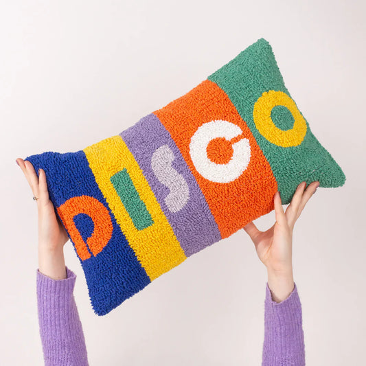 Disco Knitted Cushion