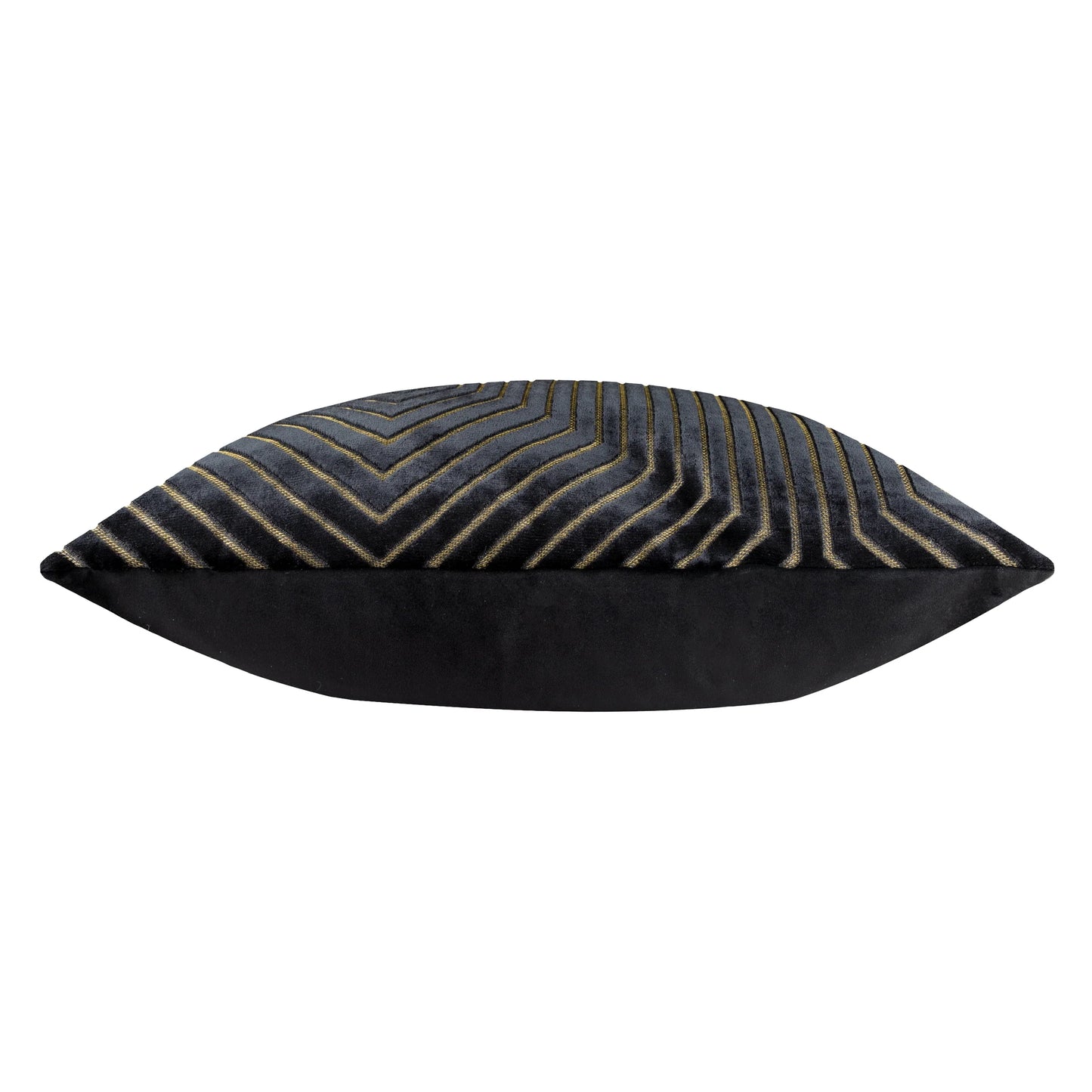 Geometric Velvet Cushion Olive