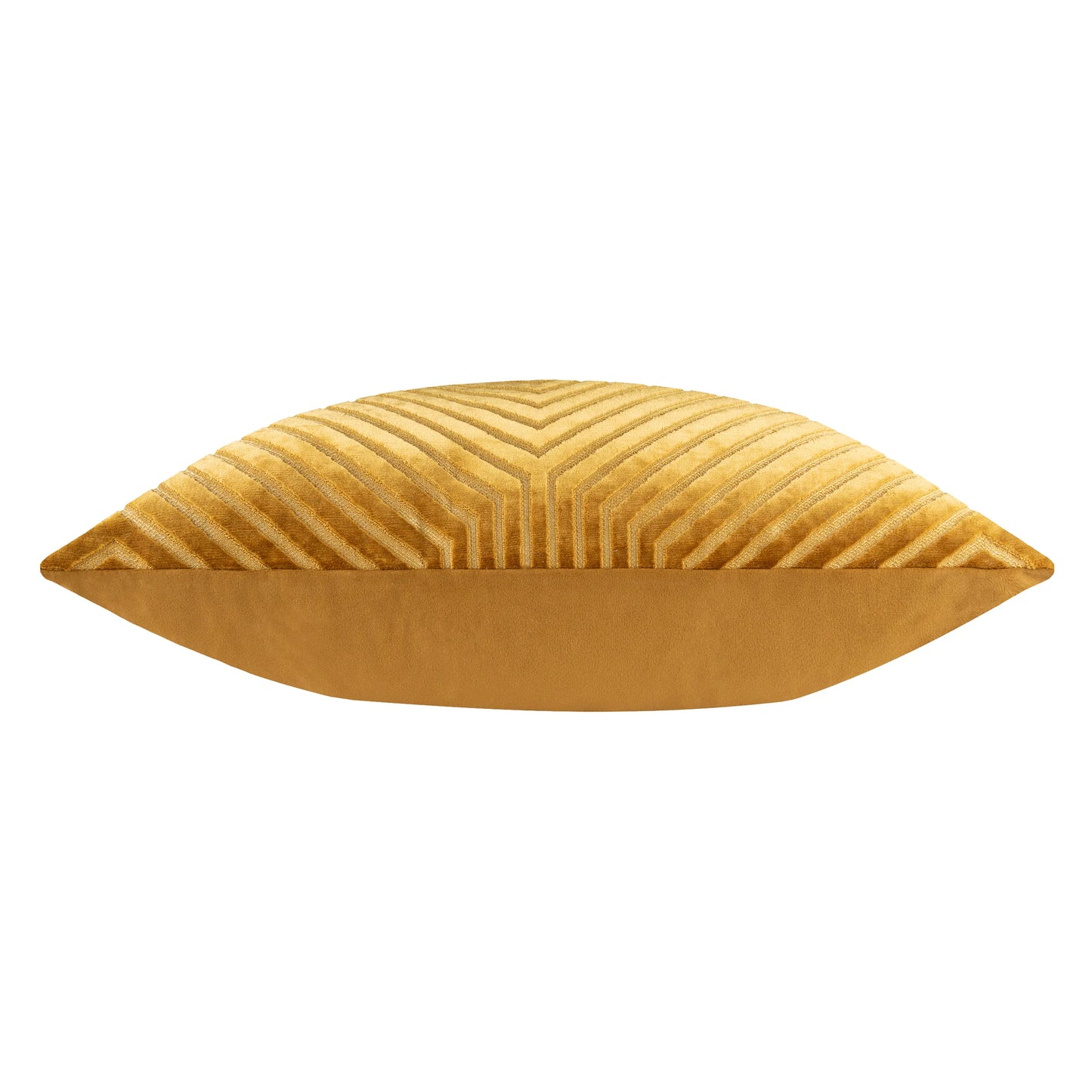 Geometric Velvet Cushion Olive