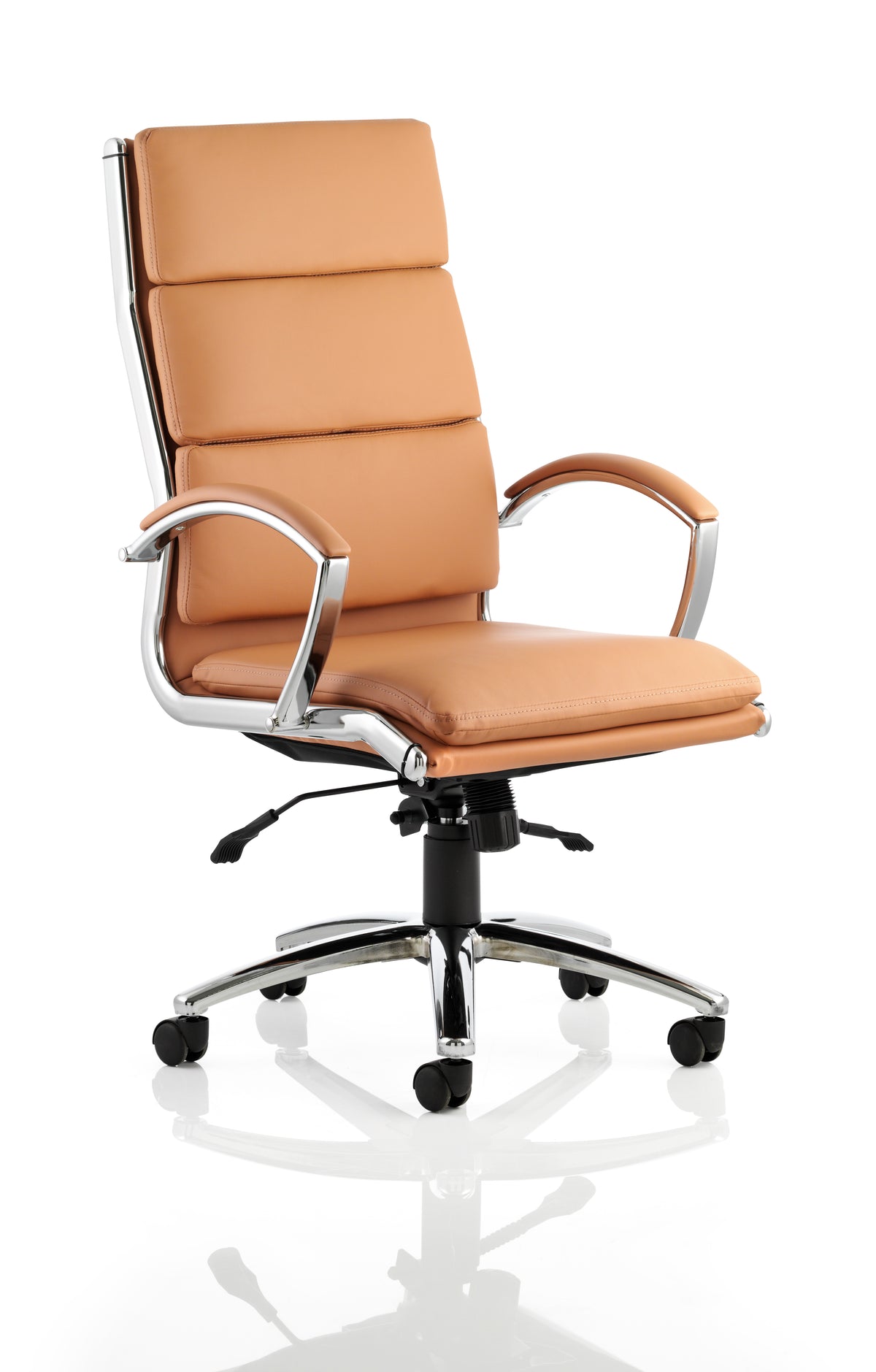 Kinross Executive Office Chair with Arms Tan High - Industrious Decor