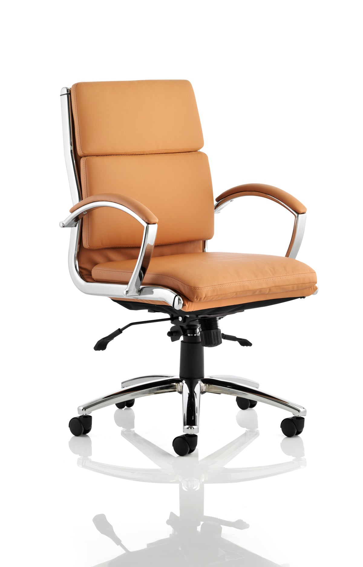 Kinross Executive Office Chair with Arms Tan Medium - Industrious Decor