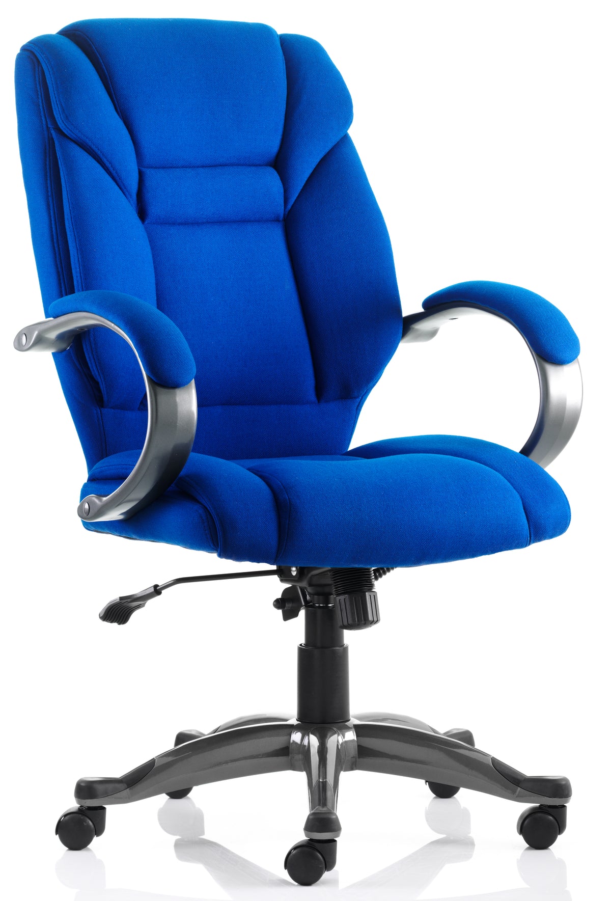 Galloway High Back Executive Office Chair with Arms Blue Fabric - Industrious Decor
