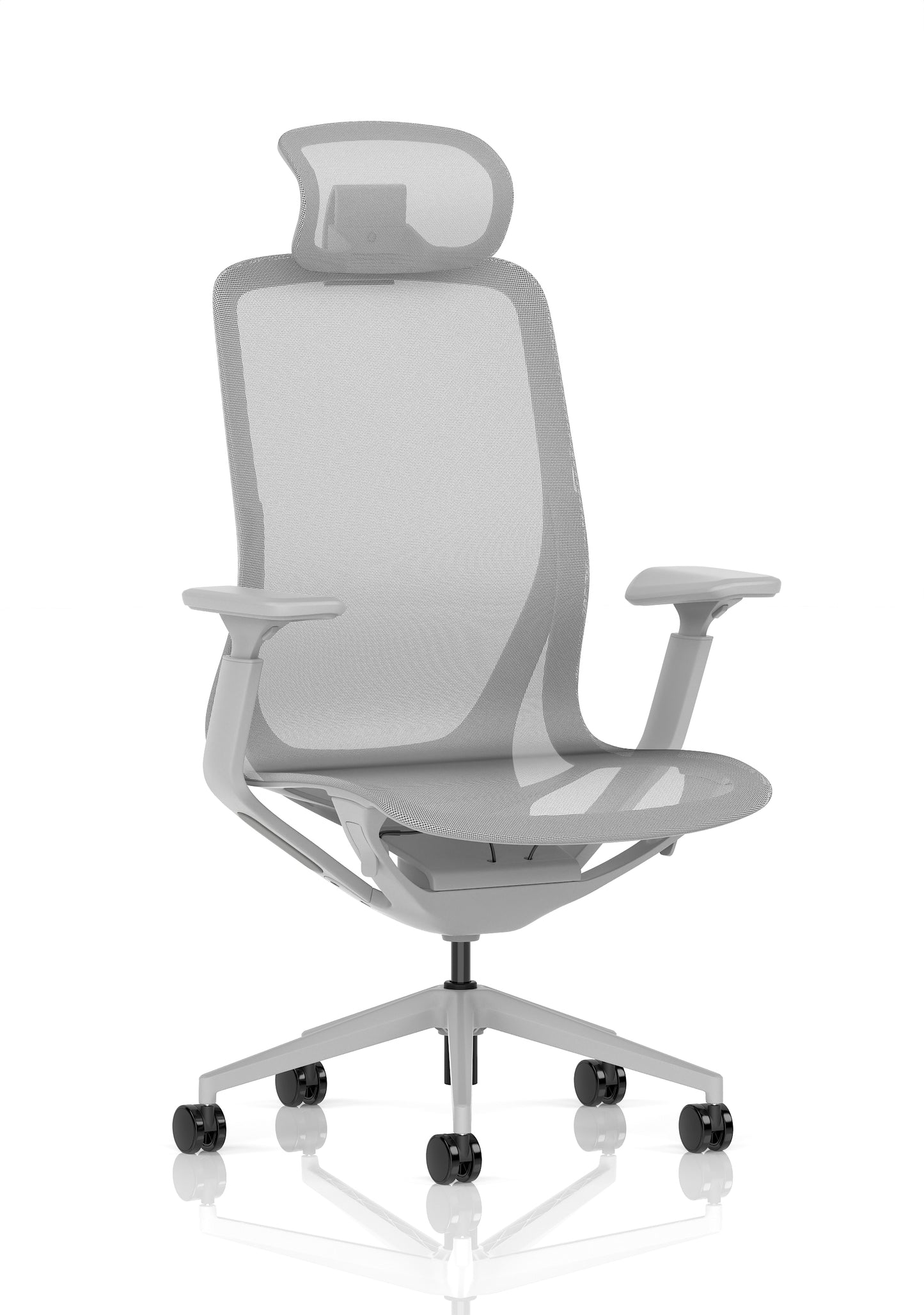 Lumo Executive Chair Halo Grey with Headrest - Industrious Decor