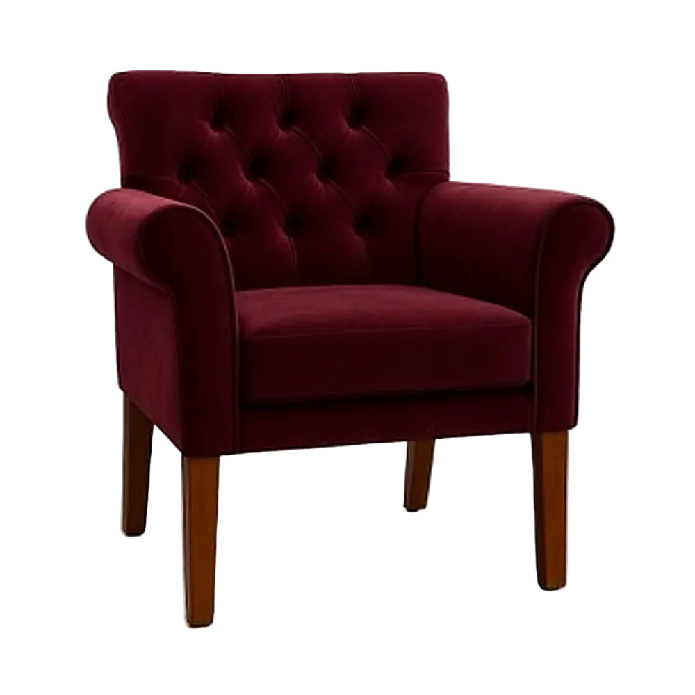 Alderwick Button-Back Armchair - Industrious Decor