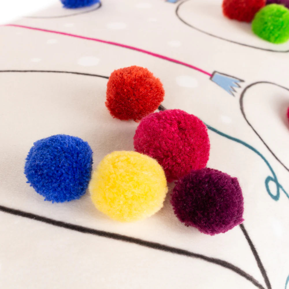 Pom Pom Baubles Cushion
