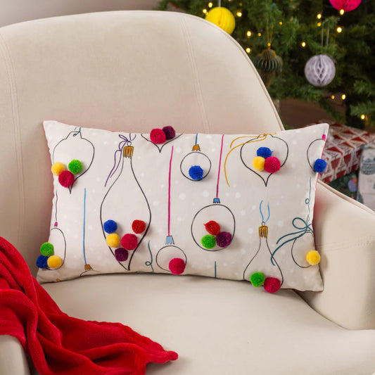 Pom Pom Baubles Cushion