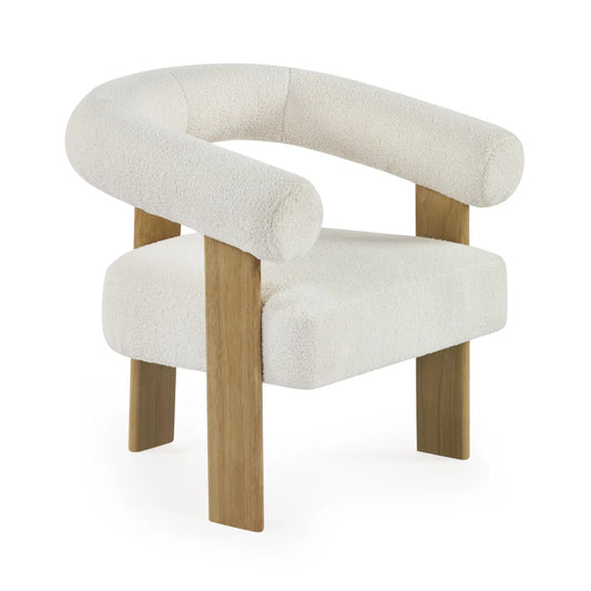 Fresco Boucle Accent Chair - Industrious Decor