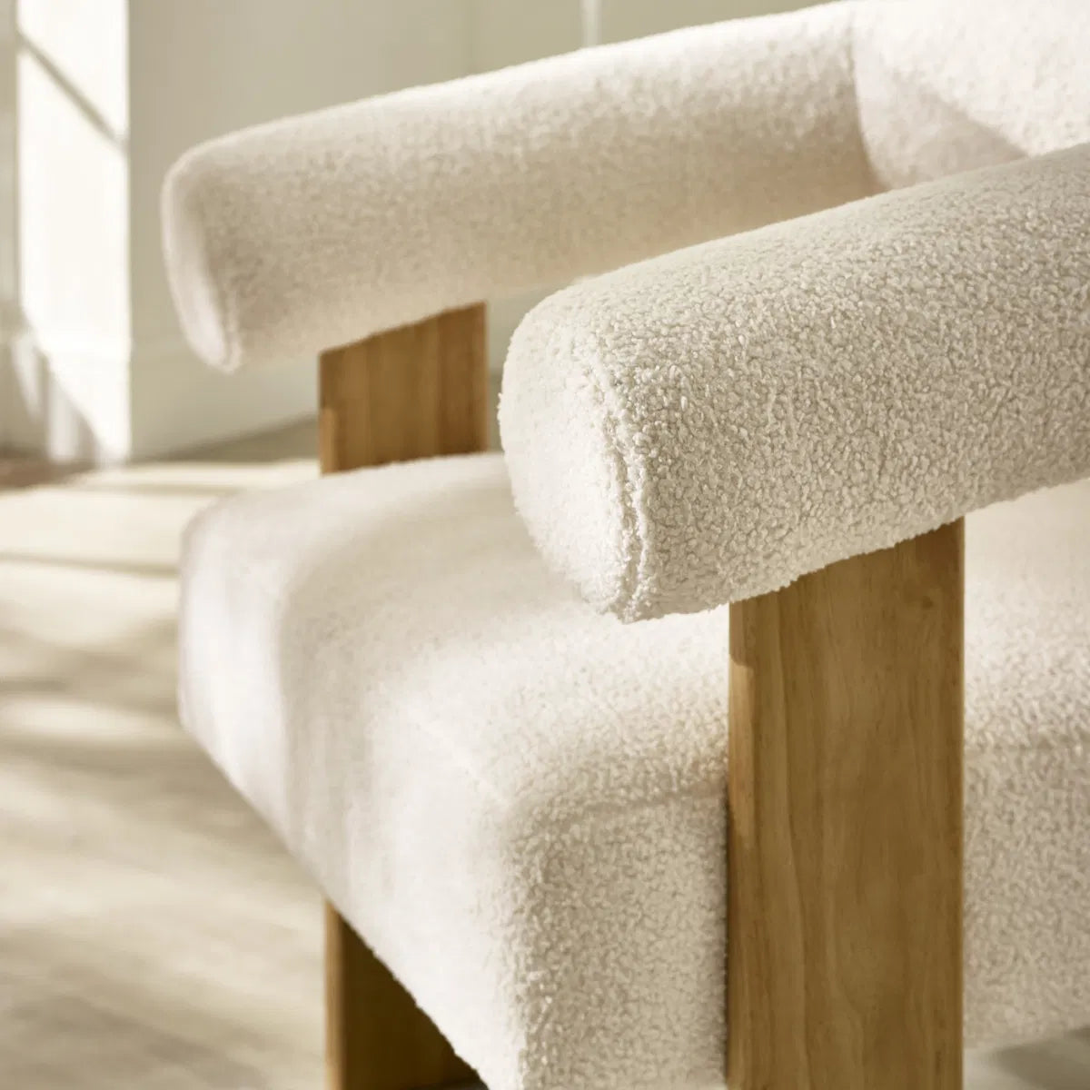 Fresco Boucle Accent Chair - Industrious Decor