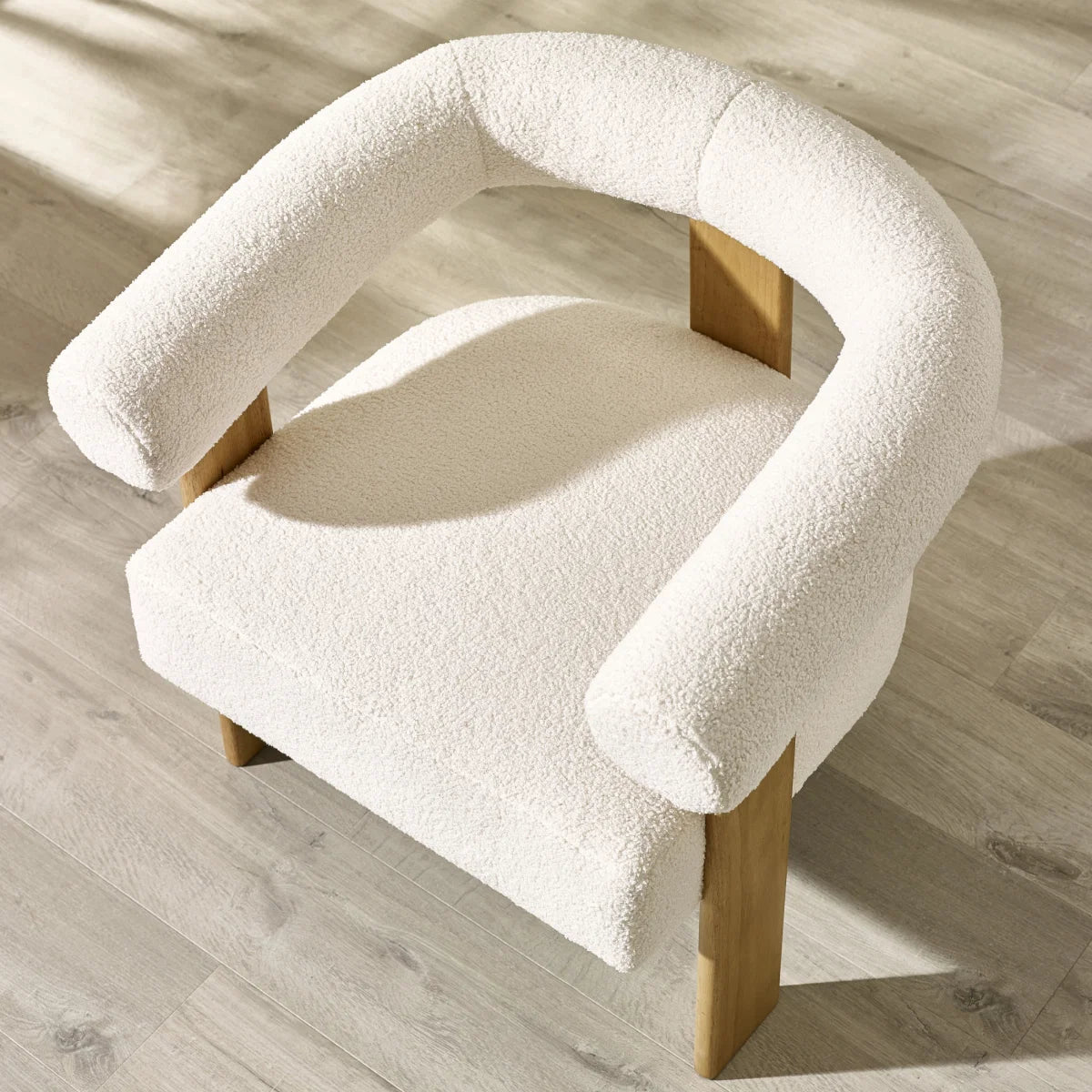 Fresco Boucle Accent Chair - Industrious Decor
