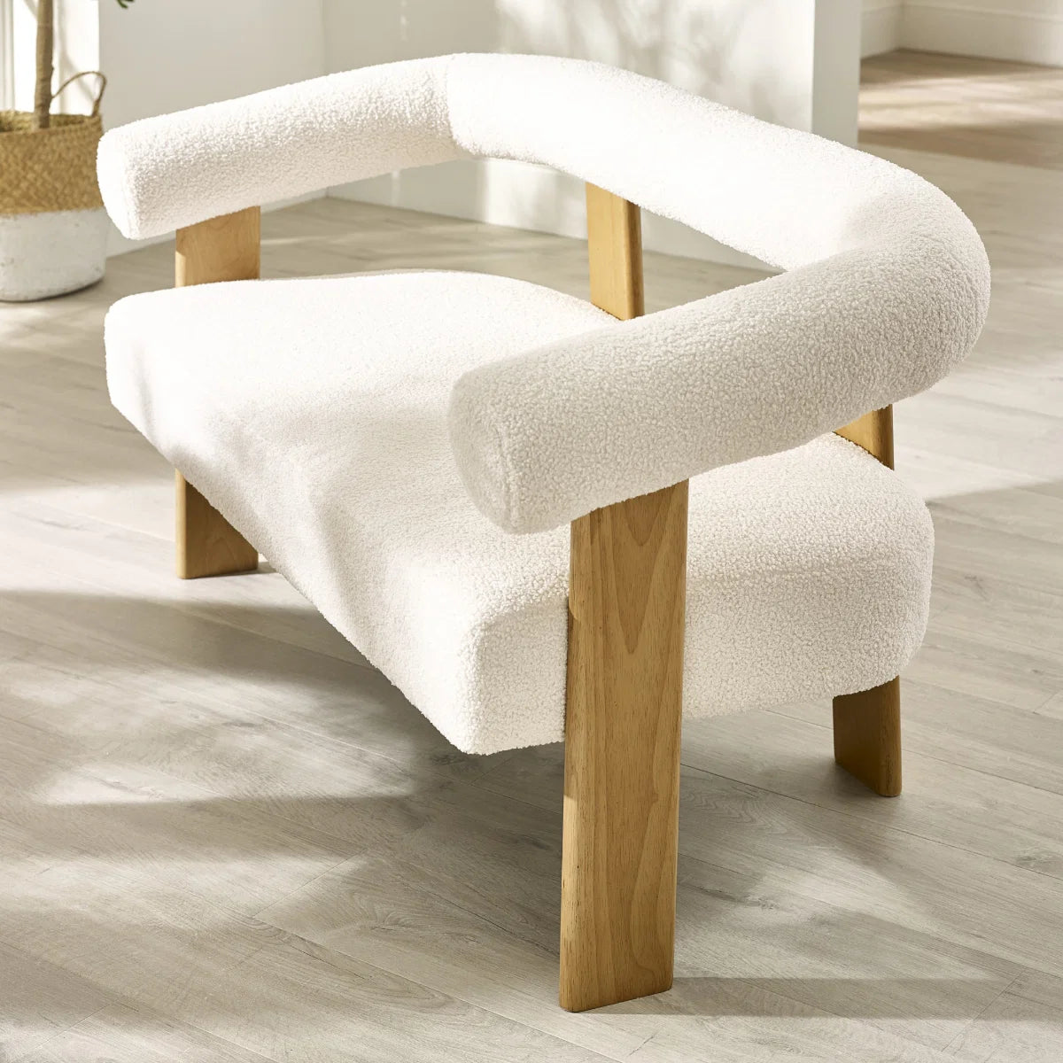 Fresco Boucle 2 Seater Sofa - Industrious Decor