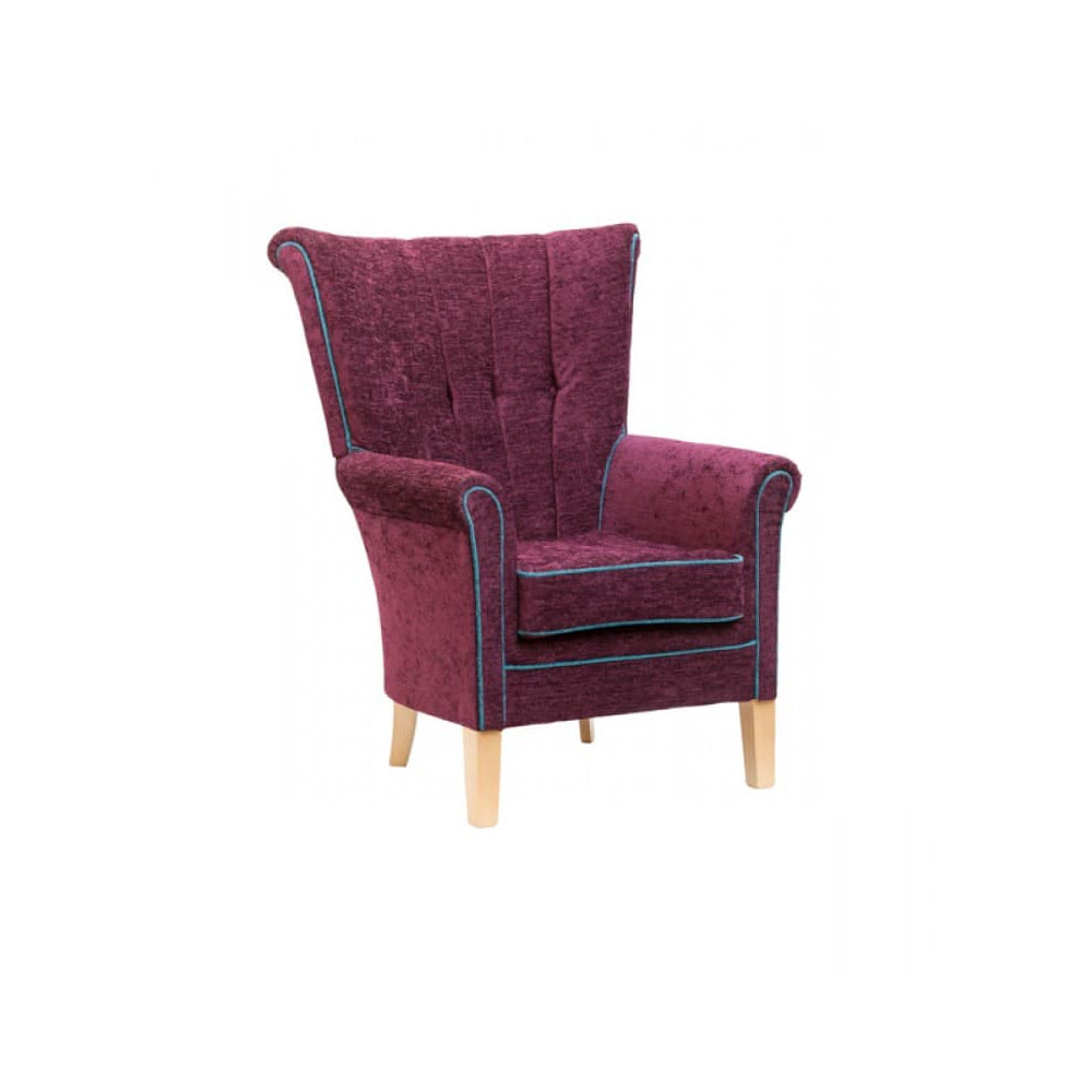 Merevale Fluted High Back Fireside Chair – CRIB 5 - Industrious Decor