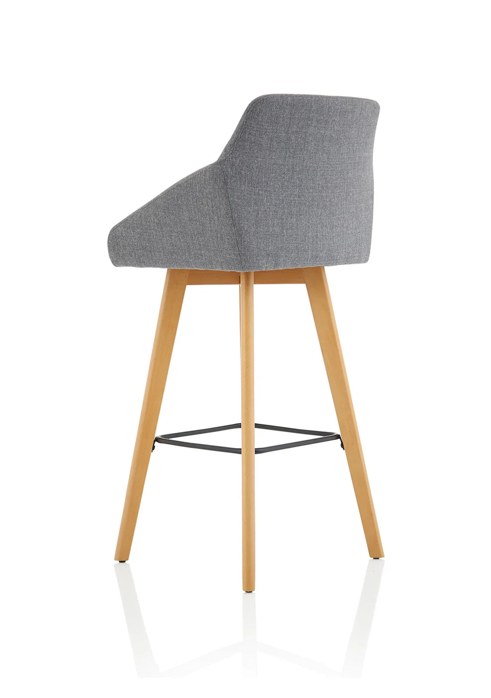 Marden Upholstered High Stool in Grey - Industrious Decor