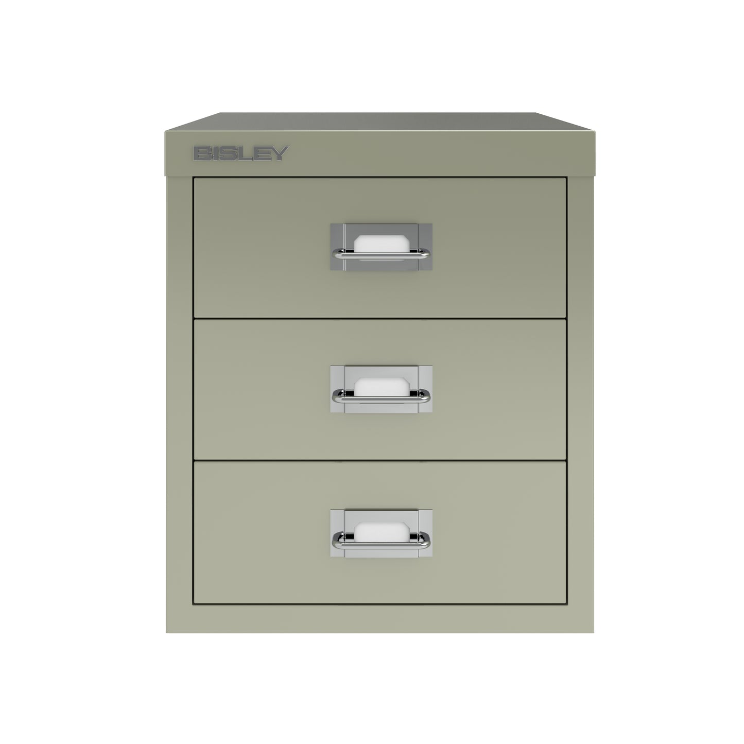 Bisley 12 Series MultiDrawer - A4 3 Drawer Filing Cabinet Goose Grey - Industrious Decor