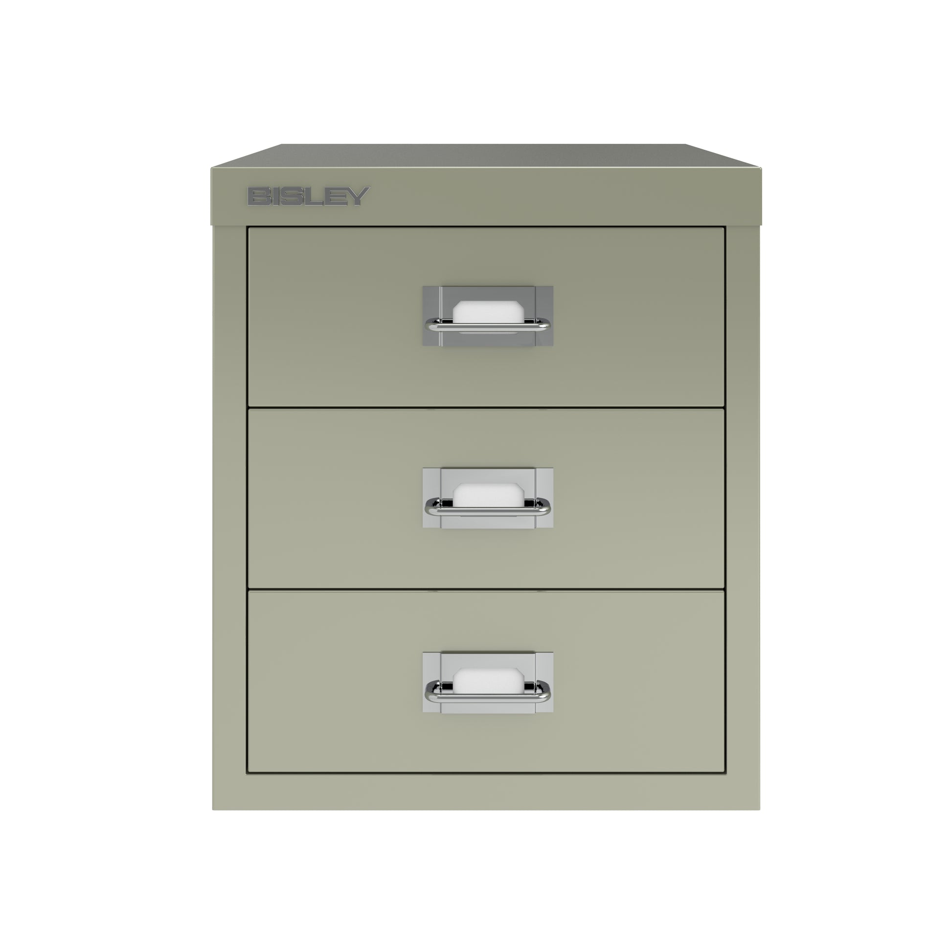 Bisley 12 Series MultiDrawer - A4 3 Drawer Filing Cabinet Goose Grey - Industrious Decor