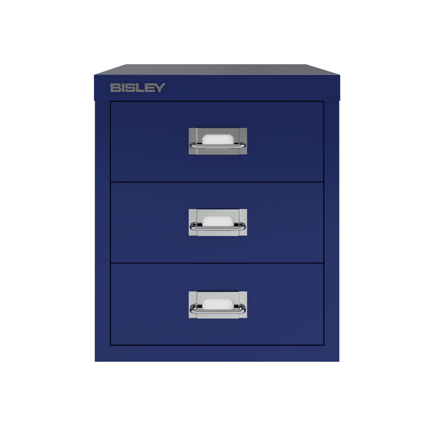 Bisley 12 Series MultiDrawer - A4 3 Drawer Filing Cabinet Oxford Blue - Industrious Decor