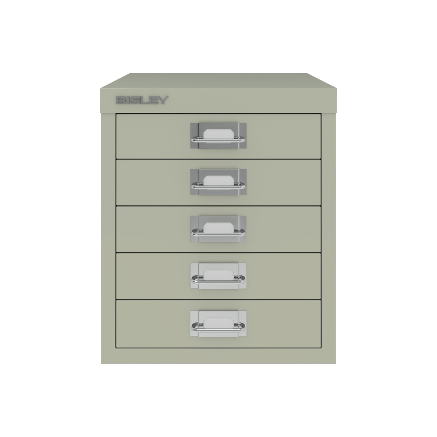 Bisley 12 Series MultiDrawer - A4 5 Drawer Filing Cabinet Goose Grey - Industrious Decor