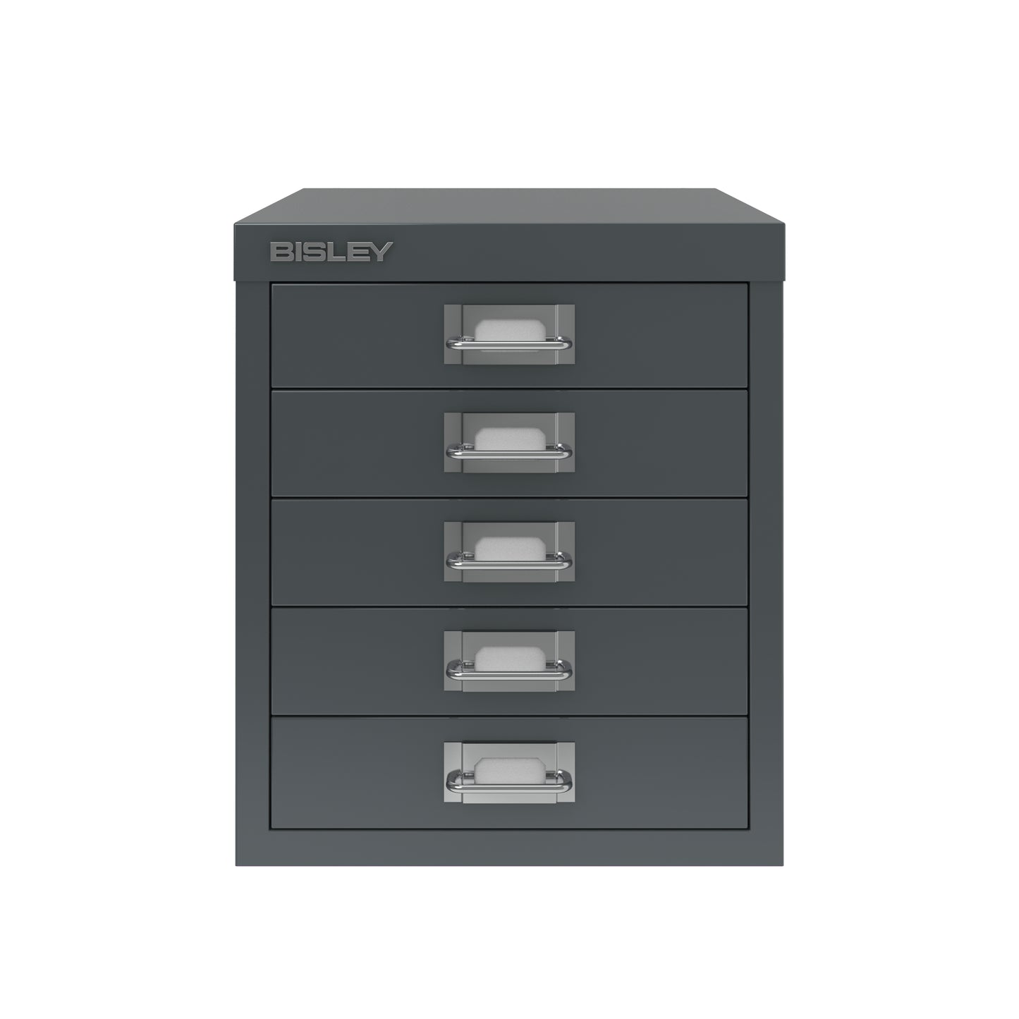 Bisley 12 Series MultiDrawer - A4 5 Drawer Filing Cabinet Anthracite - Industrious Decor