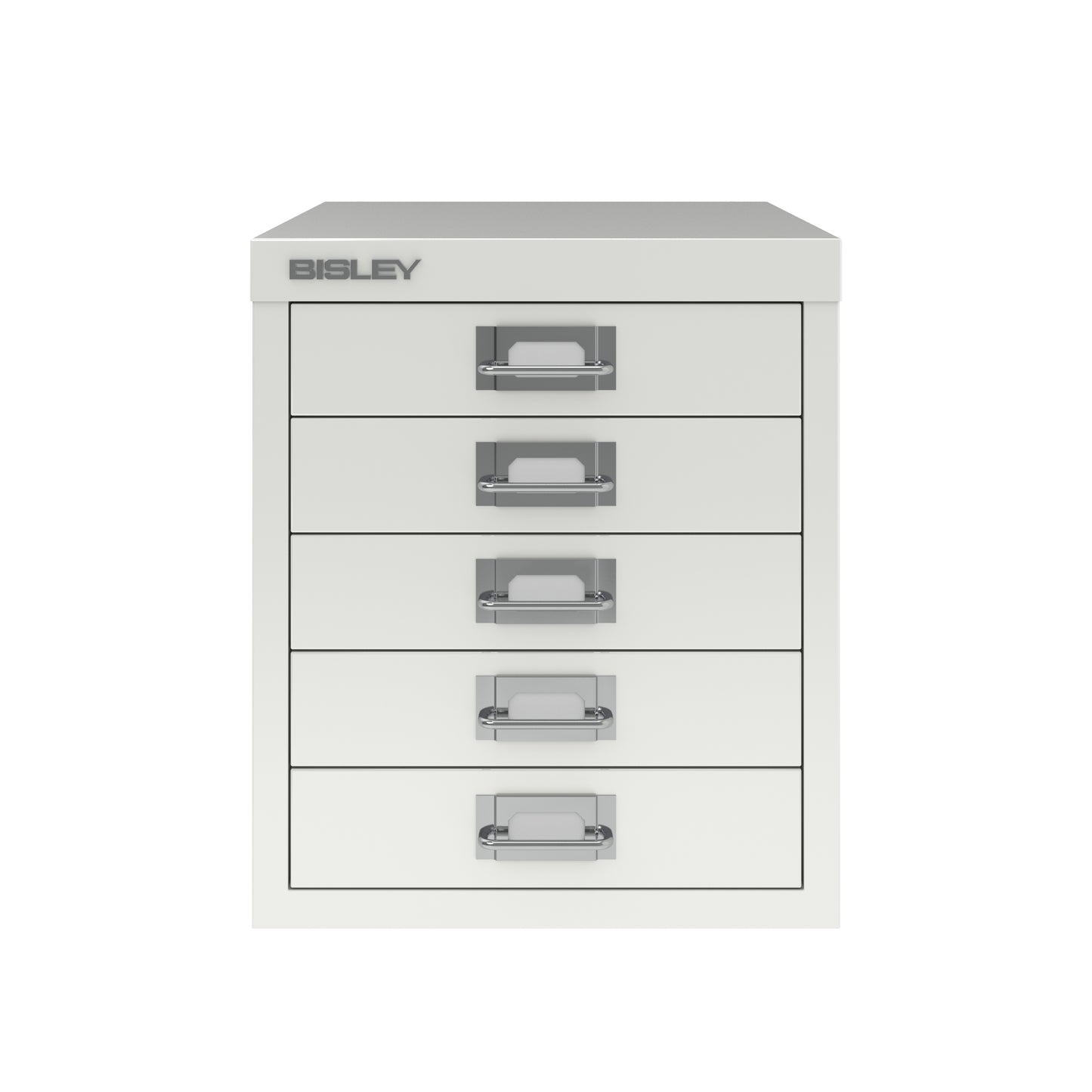 Bisley 12 Series MultiDrawer - A4 5 Drawer Filing Cabinet Traffic White - Industrious Decor
