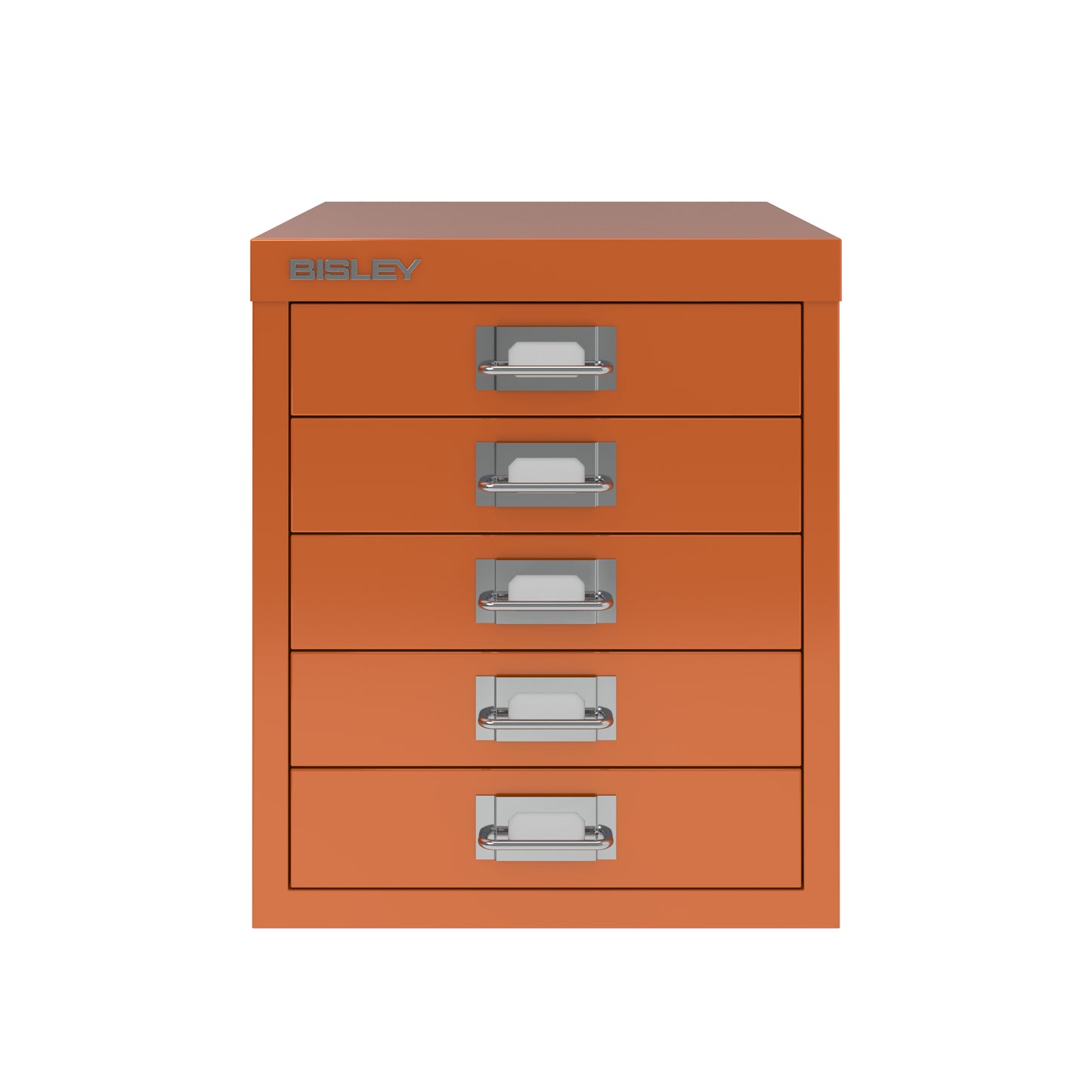Bisley 12 Series MultiDrawer - A4 5 Drawer Filing Cabinet Bisley Orange - Industrious Decor