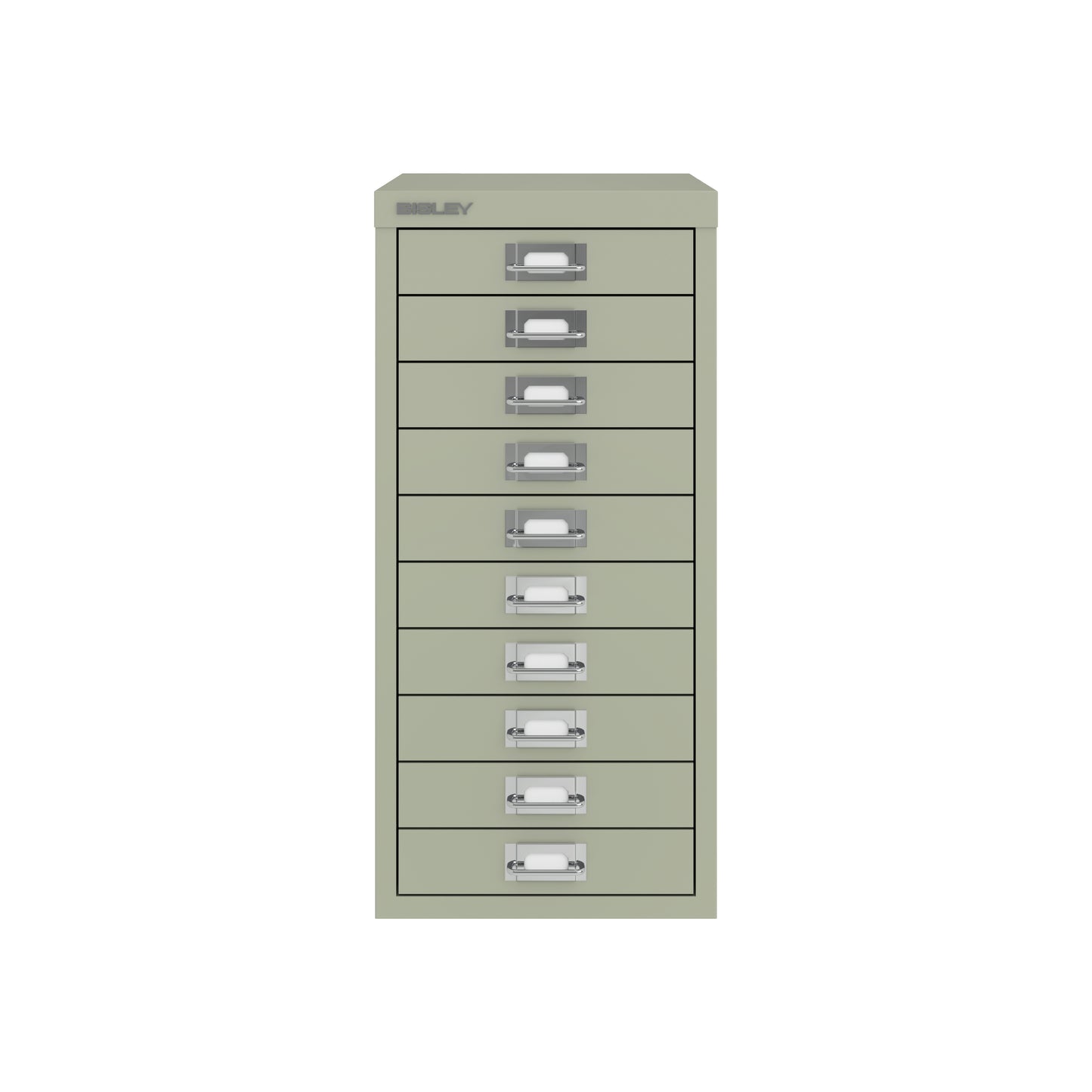 Bisley 29 Series MultiDrawer - A4 10 Drawer Filing Cabinet Goose Grey - Industrious Decor