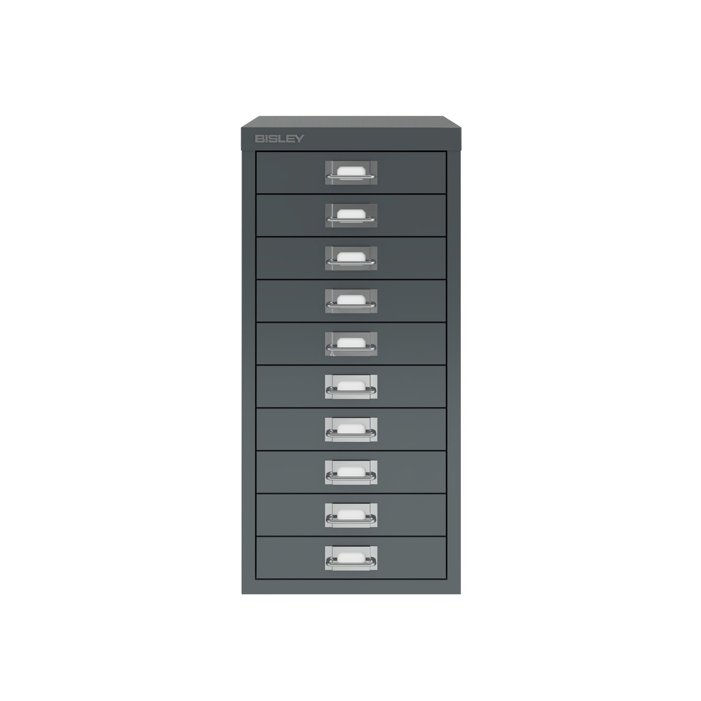 Bisley 29 Series MultiDrawer - A4 10 Drawer Filing Cabinet Anthracite - Industrious Decor