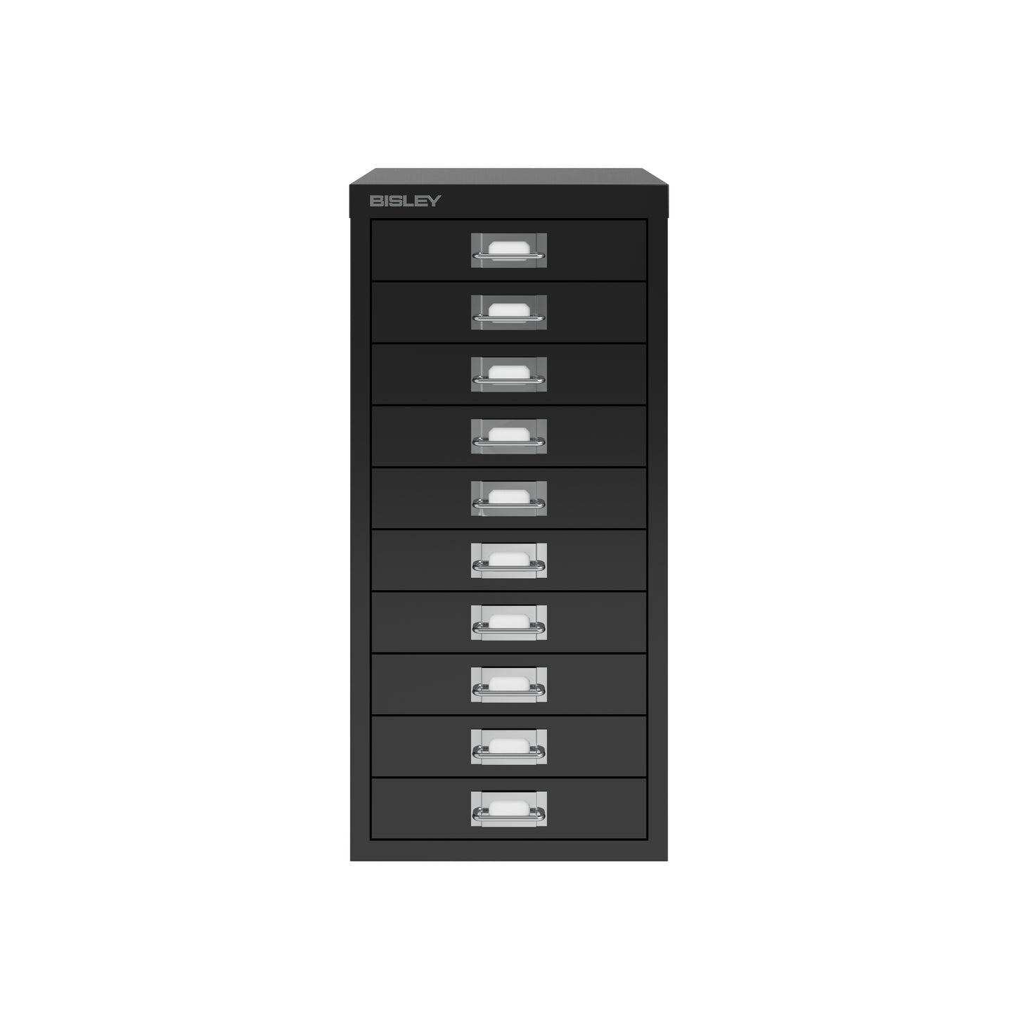 Bisley 29 Series MultiDrawer - A4 10 Drawer Filing Cabinet Black - Industrious Decor