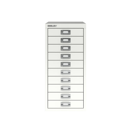 Bisley 29 Series MultiDrawer - A4 10 Drawer Filing Cabinet Traffic White - Industrious Decor