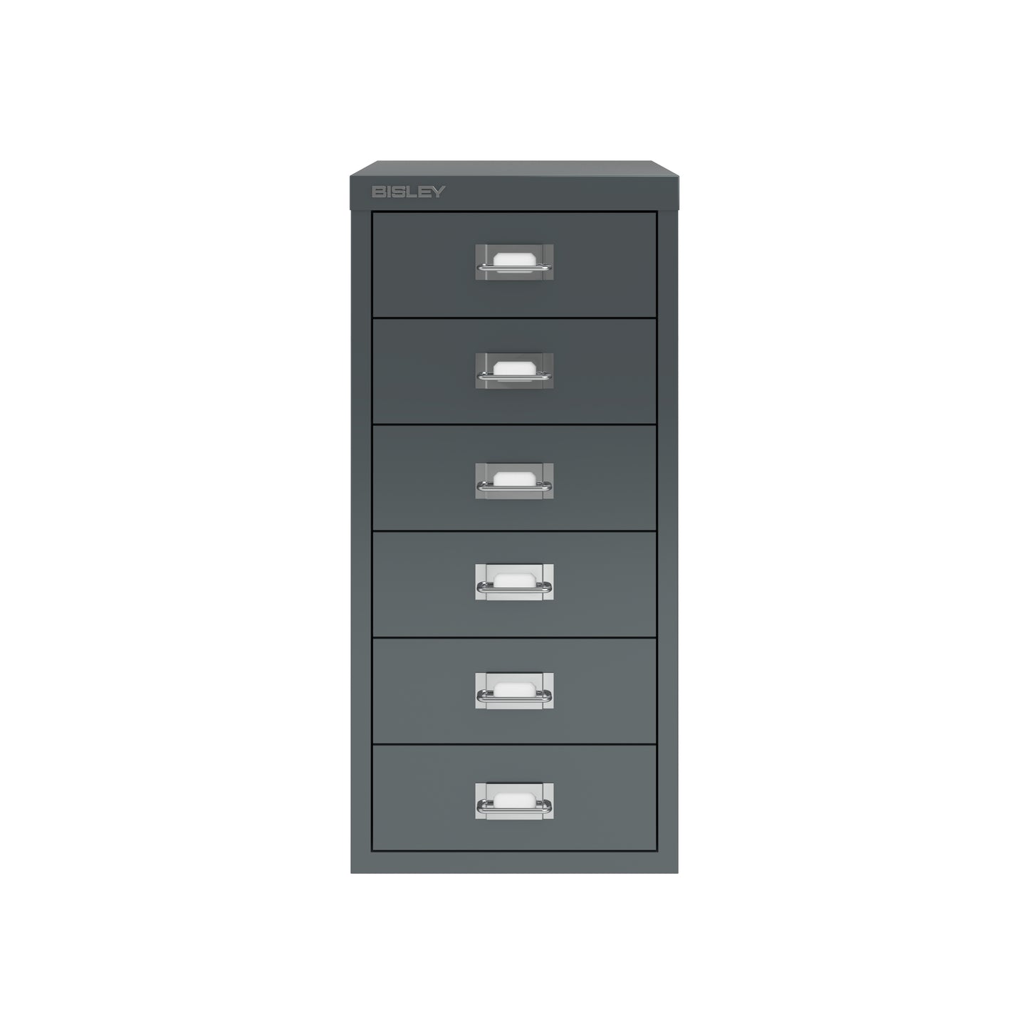 Bisley 29 Series MultiDrawer - A4 6 Drawer Filing Cabinet Anthracite - Industrious Decor
