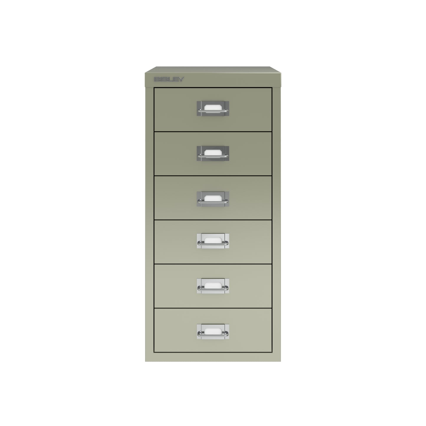 Bisley 29 Series MultiDrawer - A4 6 Drawer Filing Cabinet Goose Grey - Industrious Decor