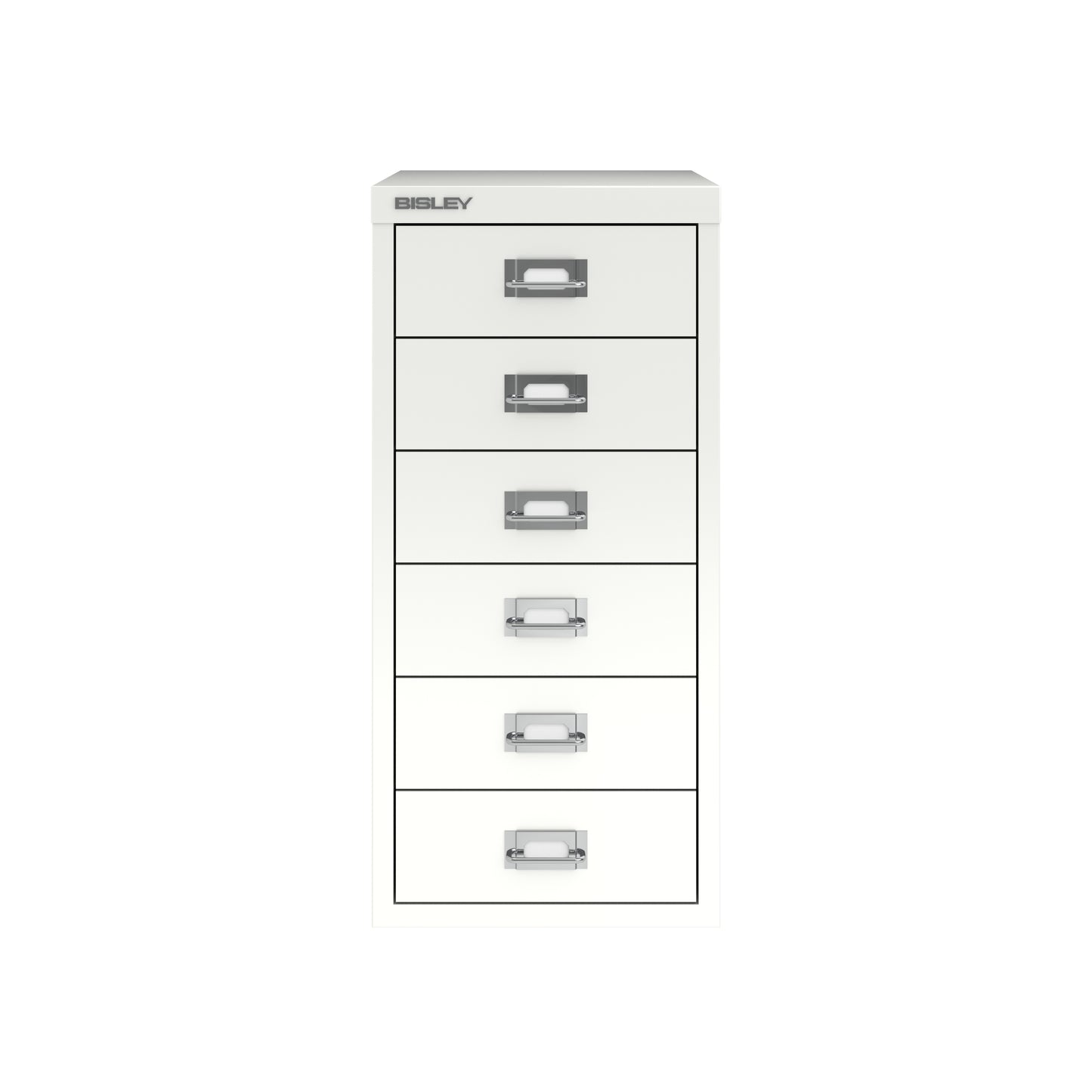 Bisley 29 Series MultiDrawer - A4 6 Drawer Filing Cabinet Traffic White - Industrious Decor