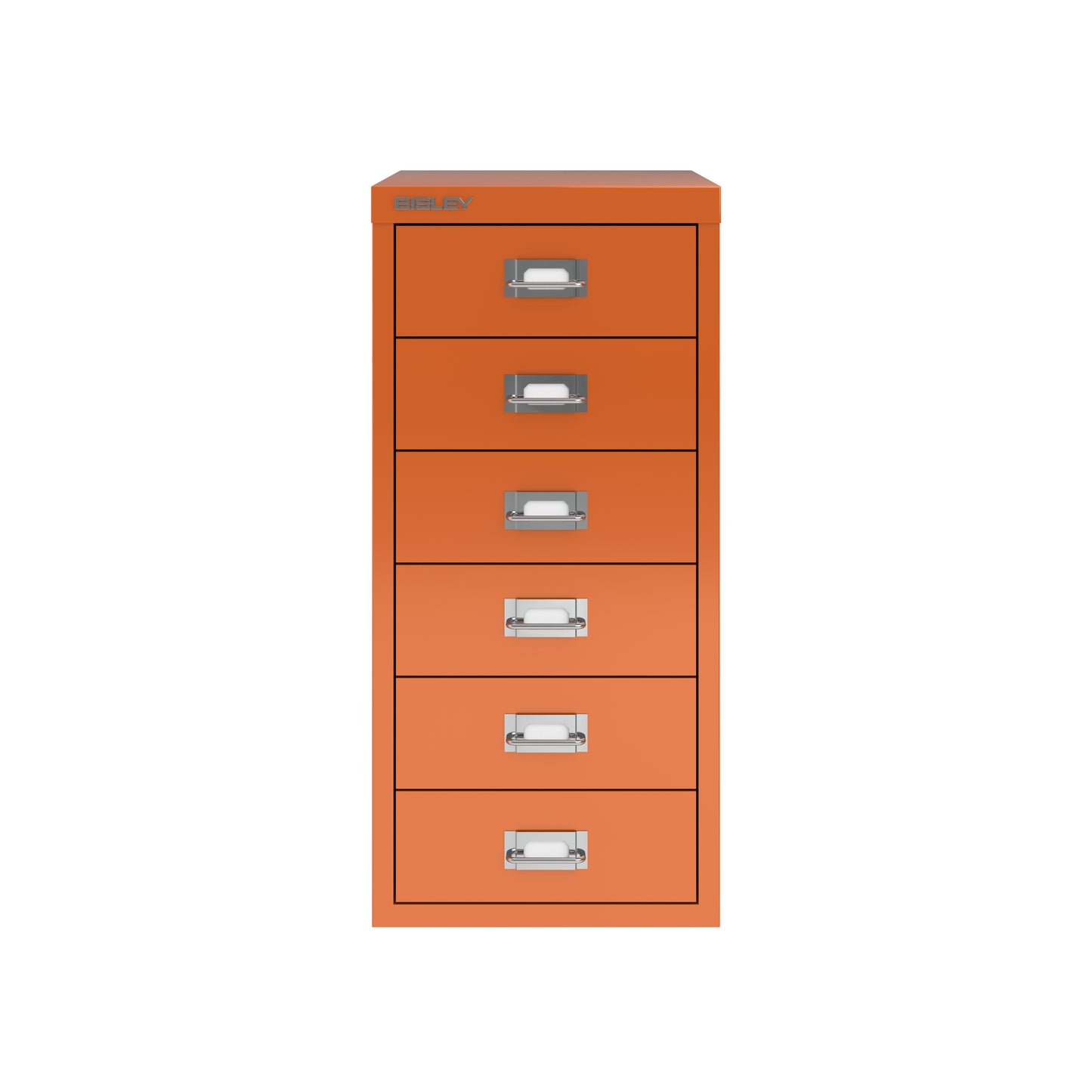 Bisley 29 Series MultiDrawer - A4 6 Drawer Filing Cabinet Bisley Orange - Industrious Decor