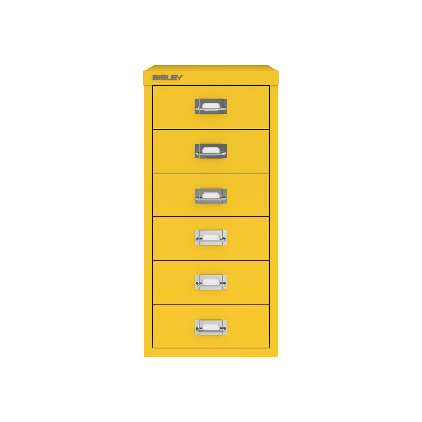 Bisley 29 Series MultiDrawer - A4 6 Drawer Filing Cabinet Yellow - Industrious Decor