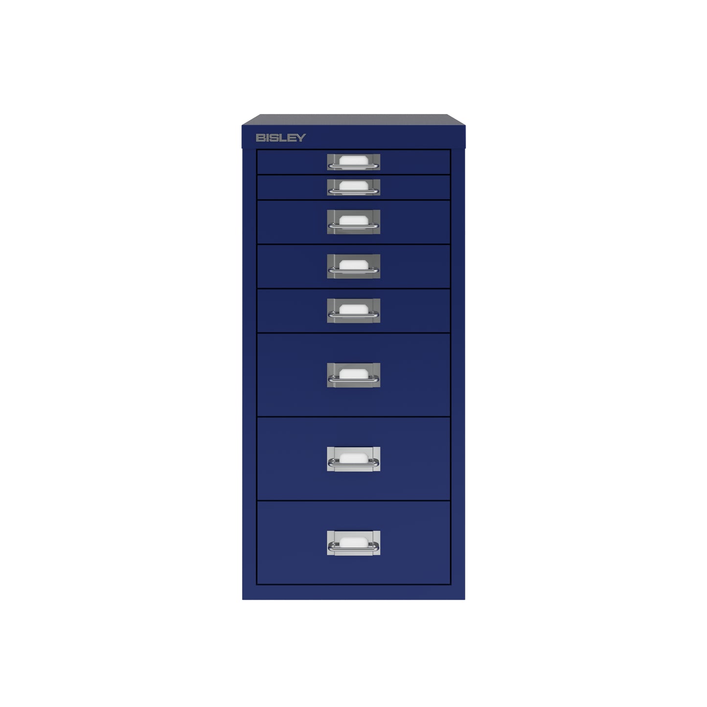 Bisley 29 Series MultiDrawer - A4 8 Drawer Filing Cabinet Oxford Blue - Industrious Decor
